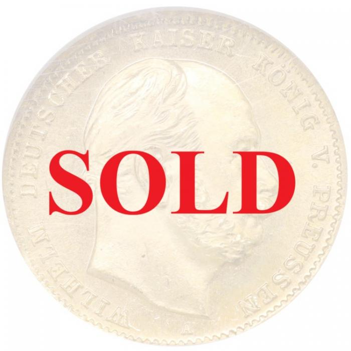 ドイツ プロイセン 1873年A 10マルク 金貨 ヴィルヘルム1世 NGC MS66