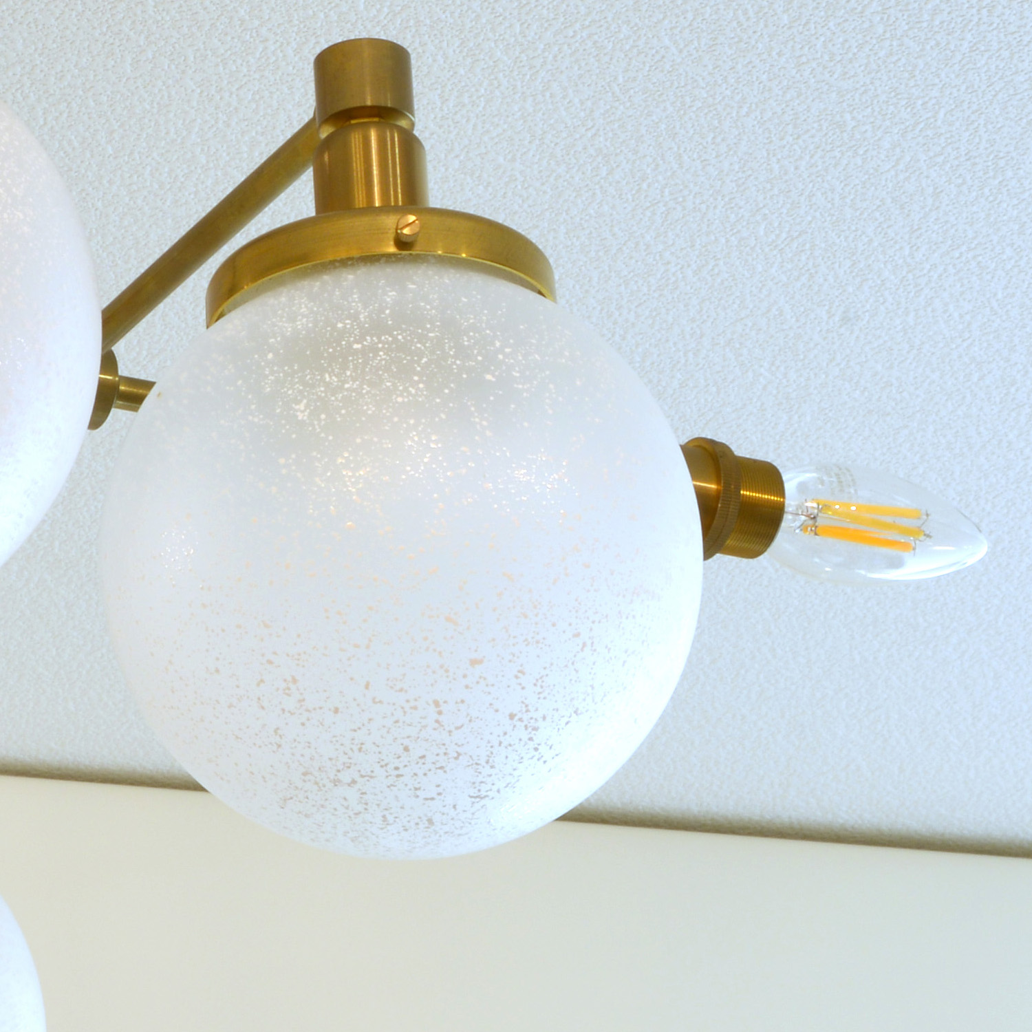 SSL401iGS 純国産インダストリアルライト 真鍮生地8灯シーリングライト