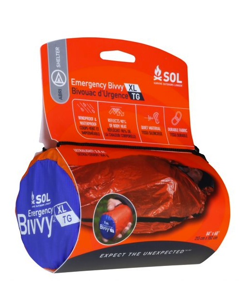 登山、キャンプ、そして防災に寝袋とセットで。SOLの「Bivvy(ヴィヴィ