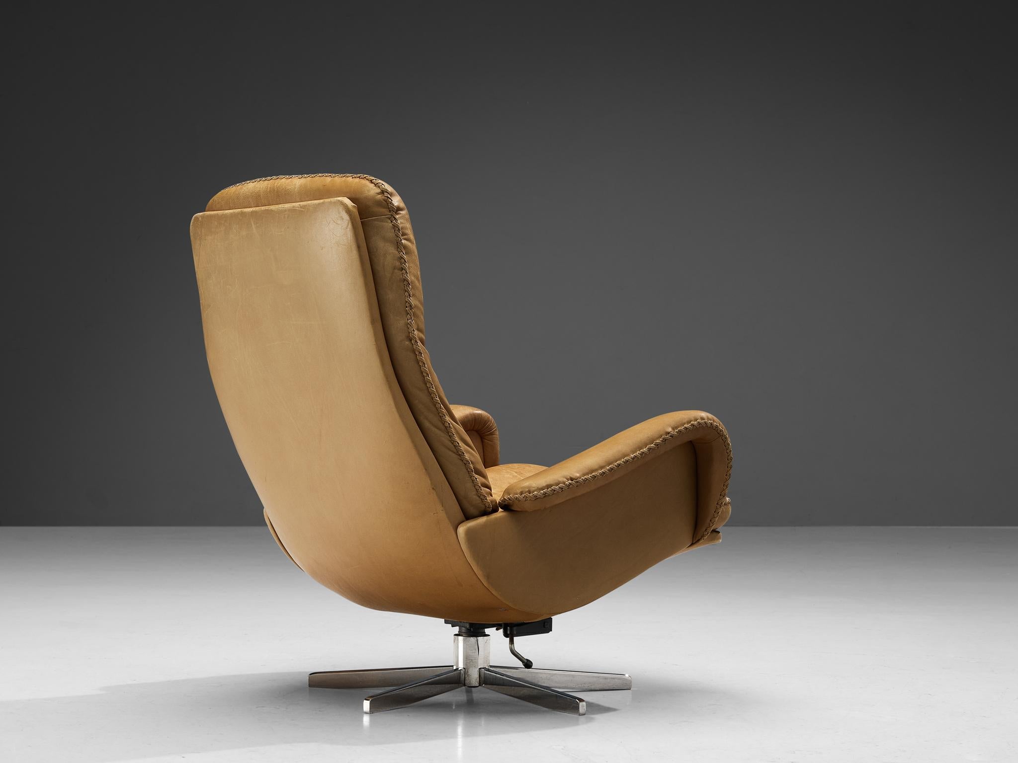 De Sede Lounge Chair in Camel Leather