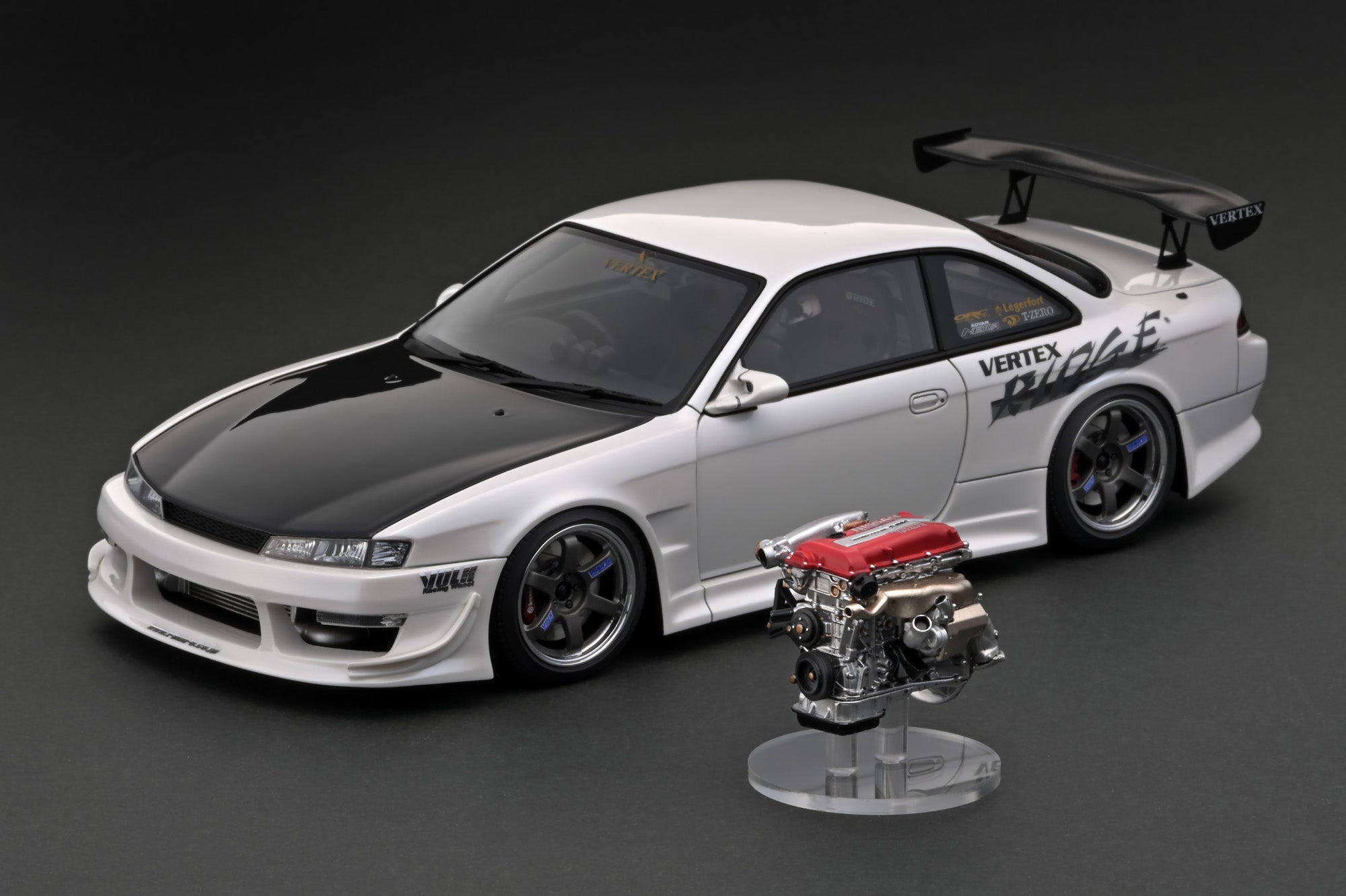 Ignition Model 1:18 Nissan Silvia (S14) VERTEX in Pearl White with