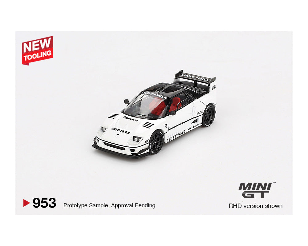 MINI GT 1:64 Mazda AZ-1 Liberty Walk LB40 in White 2024 Tokyo Auto
