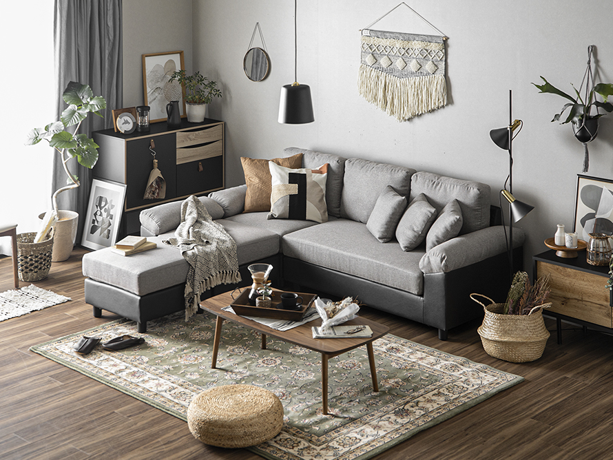 グレー ファブリックソファ 引き取り限定グレー ファブリックソファ