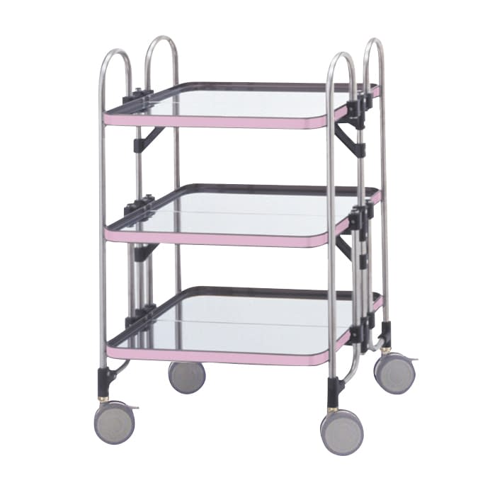 折りたたみ式器械台(3段) カート(折りたたみ) 24-7274-00 トクヤマ HEA