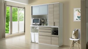 レンジボード 松田家具 幅117.6 ソフトクローズ機能 セパレート