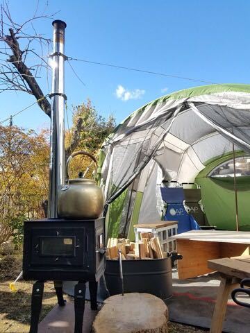 アウトドア専用マトリョーシカ煙突（全長1300mm収納時300mm入れ子