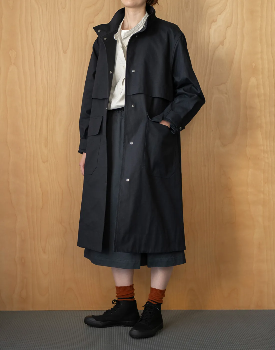 MHL, ブラウン チェスターコート Lサイズ