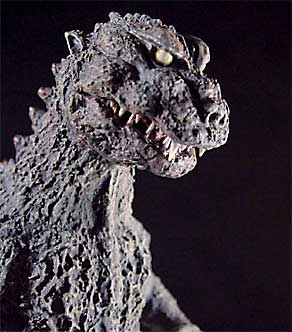 ウロコ・ゴジラ雛型レジンキット& 銀座書き割りセット完成品&特製