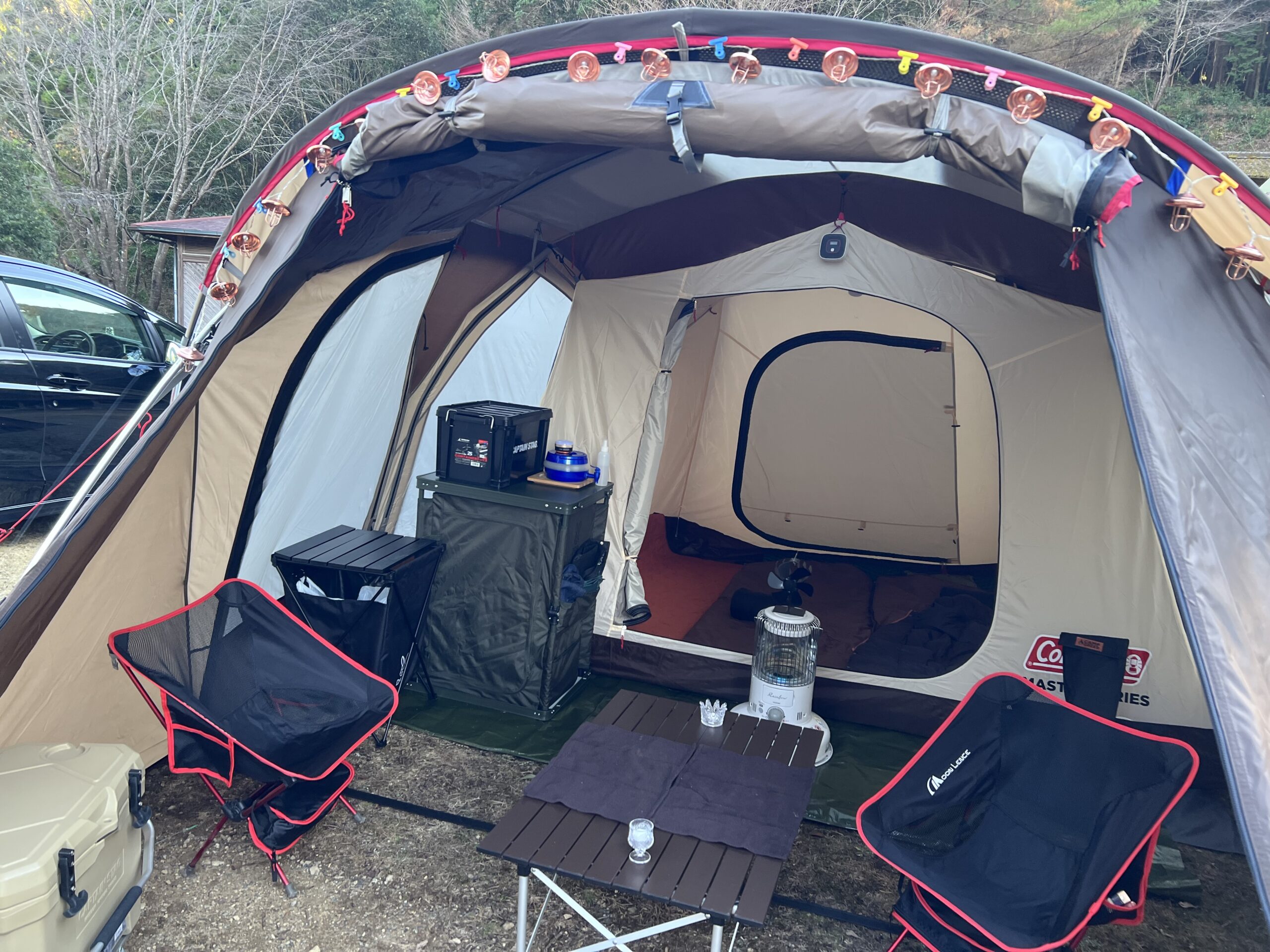 40代中年夫婦で、コールマン4Sワイド2ルームカーブ使ってみたよ
