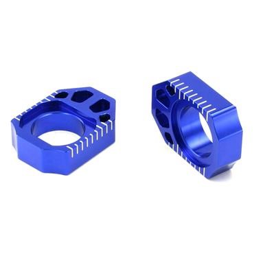 Zeta Axle blocks Blue, Yamaha YZ 125/250 17-21, YZF/WRF 250/450 04