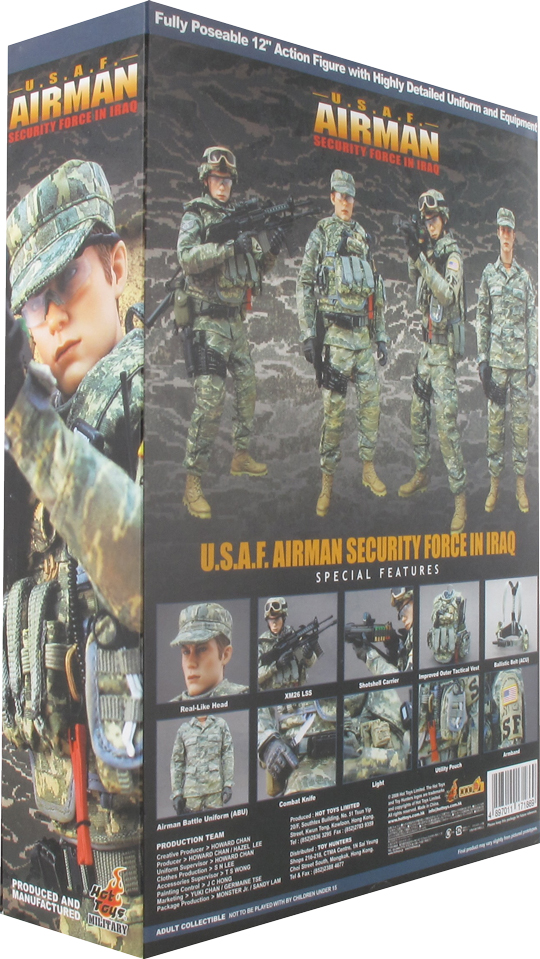 ミリタリー U.S.A.F. AIRMAN SECURITY FORCE IN IRAQ Hot Toys 1/6 12