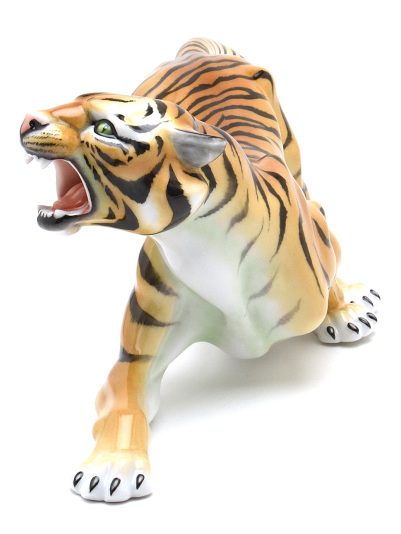 ヘレンド(Herend) 虎 置物 タイガー(C-05209)【現物写真