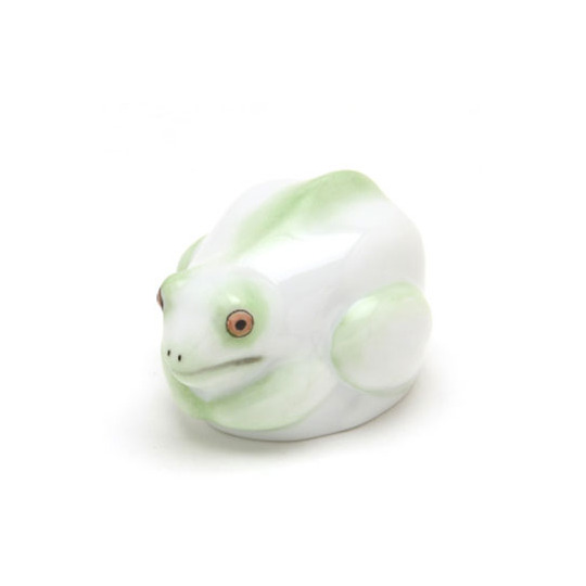 ヘレンド(Herend) カエル 置物 蛙(C-15167)【現物写真】手描き 磁器製