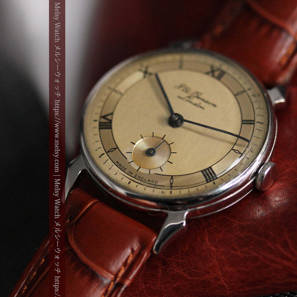 英国ベンソン 渋い深みのあるアンティーク腕時計 【1950年頃】