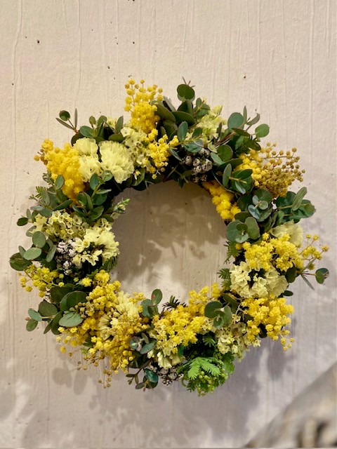 Flower Workshop「ミモザの春色リースづくり」 | 三鷹中央防災公園