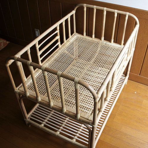 ベビーベッド｜BA-019｜ラタンベビーベッド・籐ベビーベッド｜ 籐家具