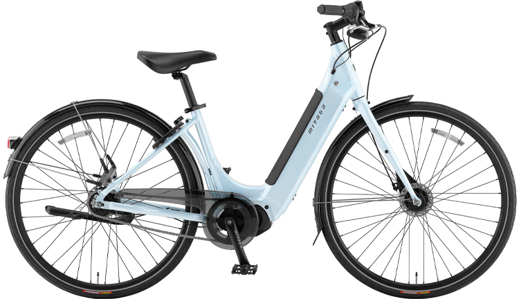 電動アシスト自転車 ホワイト 充電器付き VCR468 クルーズ 鍵 カバー