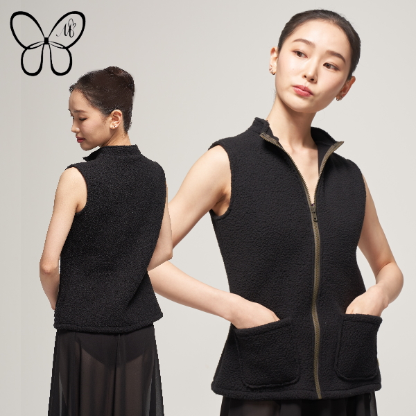 Mihorobe / ミホローブ 】 ダンサーのための！ フリース ベスト 温かく