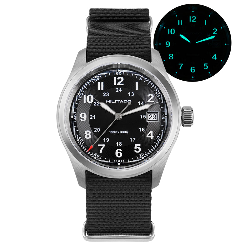 Militado 38mm Military Watch Vintage Field Watch ML08