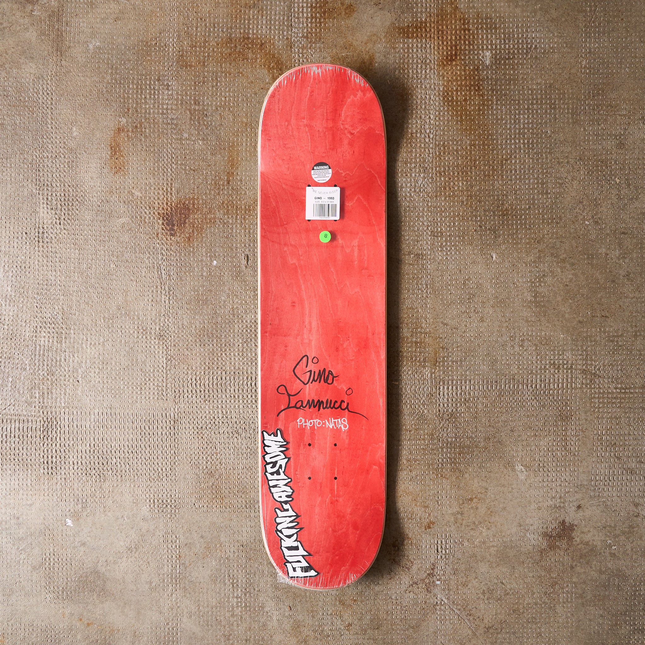 Fucking Awesome - Gino 1993 Deck 8 – MILK STORE