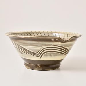 小鹿田焼 坂本工窯 七寸すり鉢 飛び鉋 白 ｜ みんげい おくむら （日本