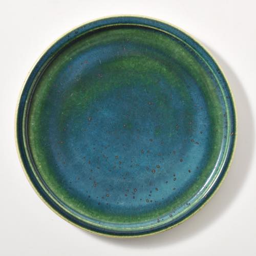 瀬戸本業窯 緑釉 7寸行灯皿 ｜ みんげい おくむら （日本と世界の民芸）