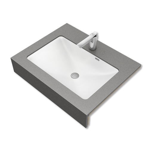 フィオレット W750 側面化粧無し コンクリート/センターボウル