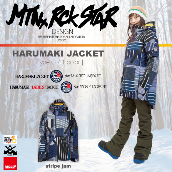 18-19 MTN.ROCK STAR(ﾏｳﾝﾃﾝﾛｯｸｽﾀｰ)・HARUMAKI JACKET [Type C] ≪商品