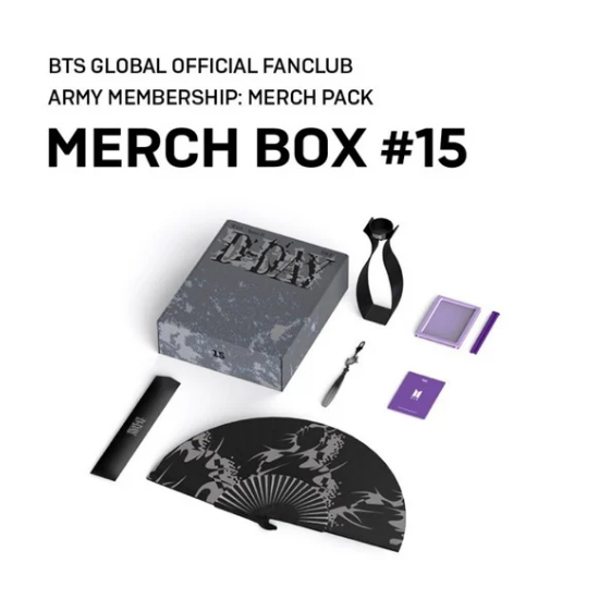 BTS Merch Box 15 D-day (Suga Merch) – MrsMunKorea Shop