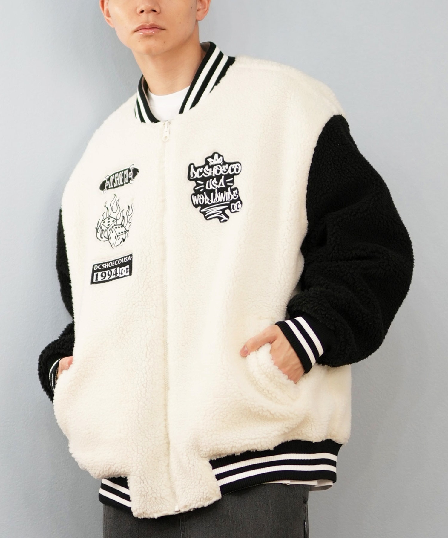 DC ディーシー アウター スタジャン メンズ スタジアム ジャケット