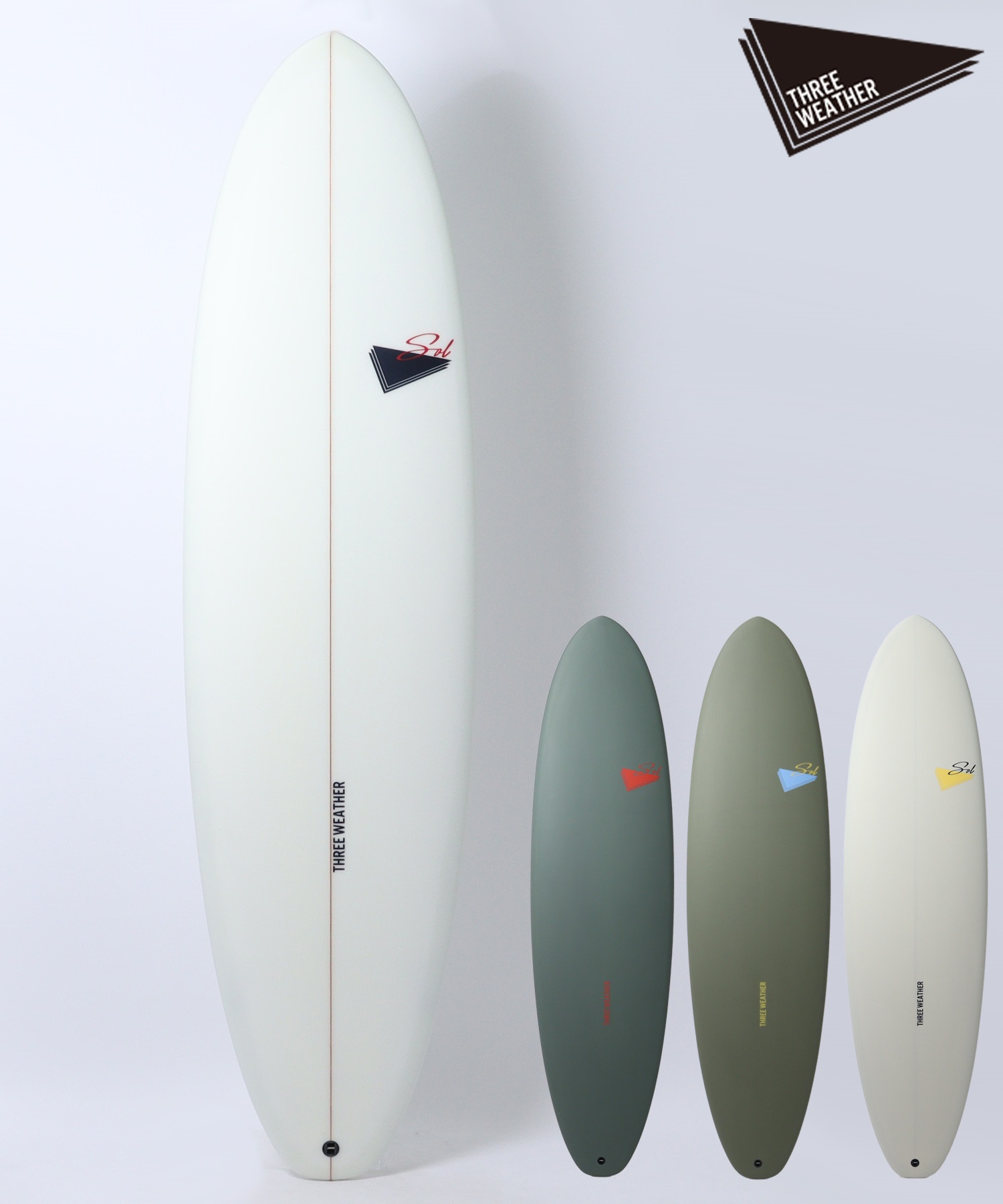 THREE WEATHER スリーウェザー ソル ミッドボード サーフボード
