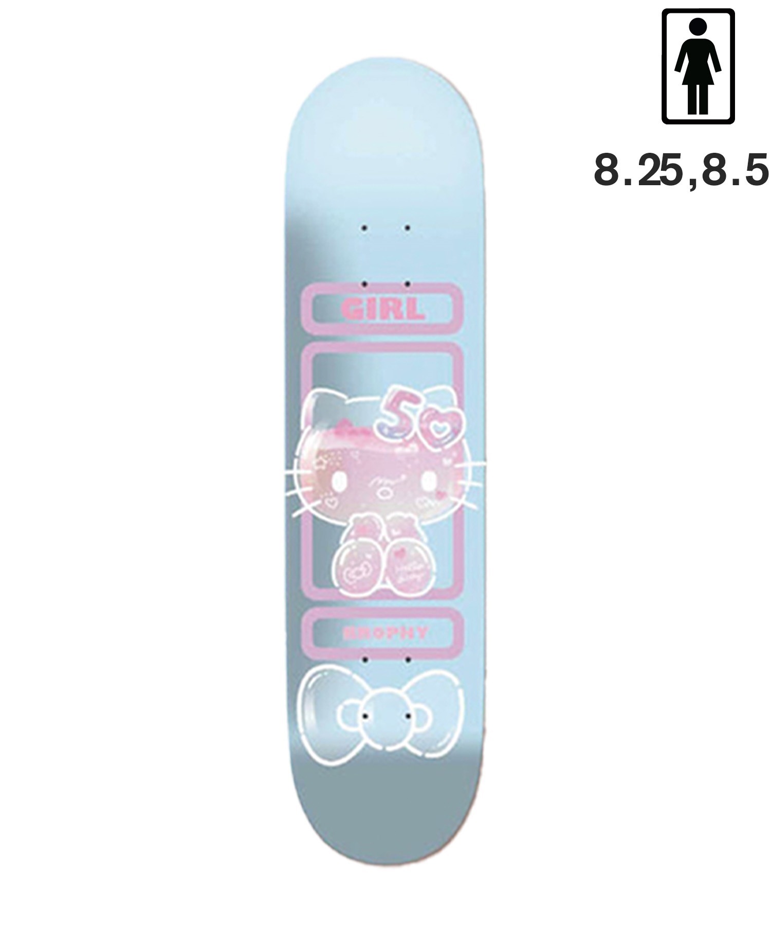 GIRL ガール スケートボード デッキ 8.0～8.5inch HELLO KITTY SERIES