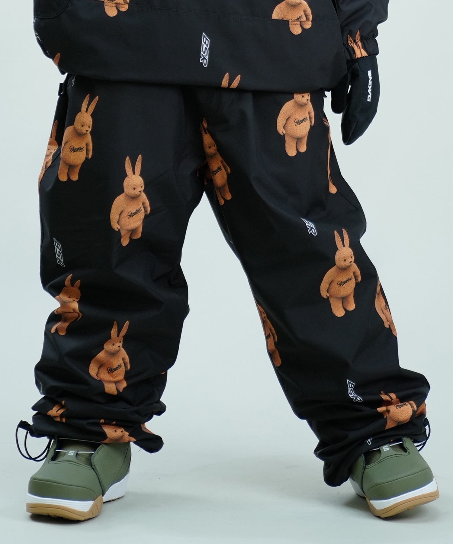 BSRABBIT ビーエスラビット 3D BEARRABBIT WIDE TRACK PANTS