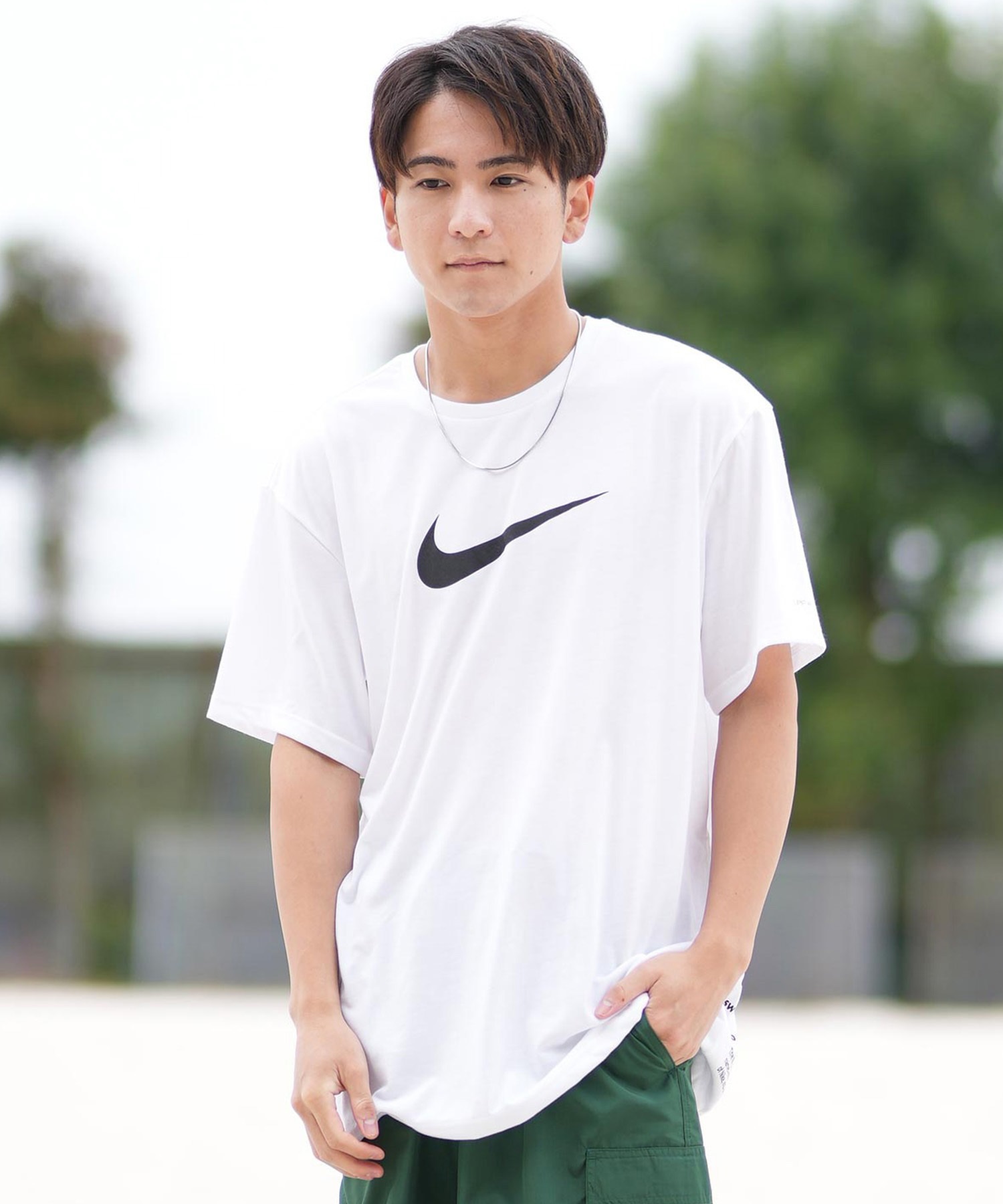 NIKE ナイキ 水着 ラッシュガード 半袖 Tシャツ メンズ 水陸両用 UV