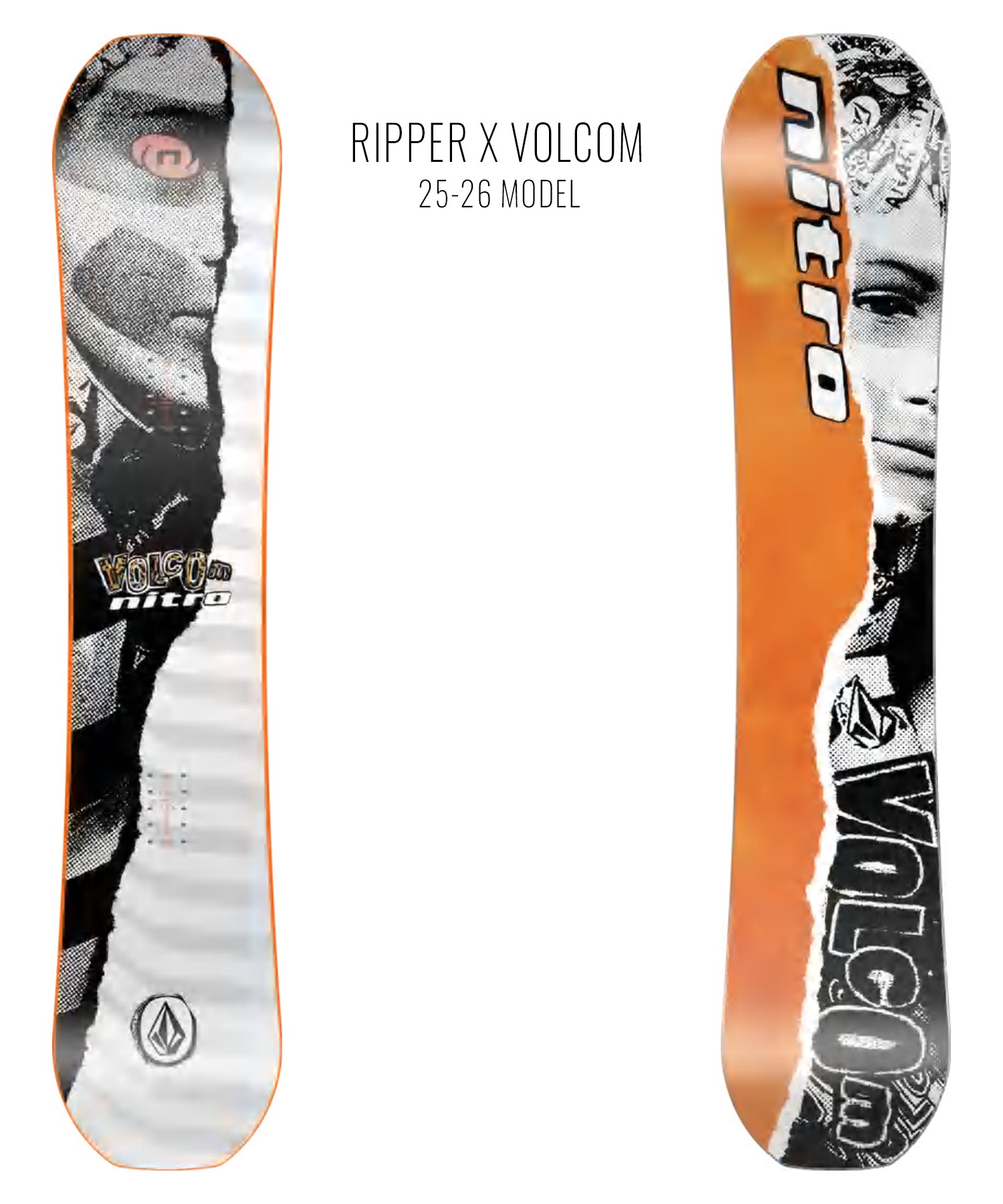 NITRO ナイトロ RIPPER X VOLCOM スノーボード 板 キッズ ムラサキ
