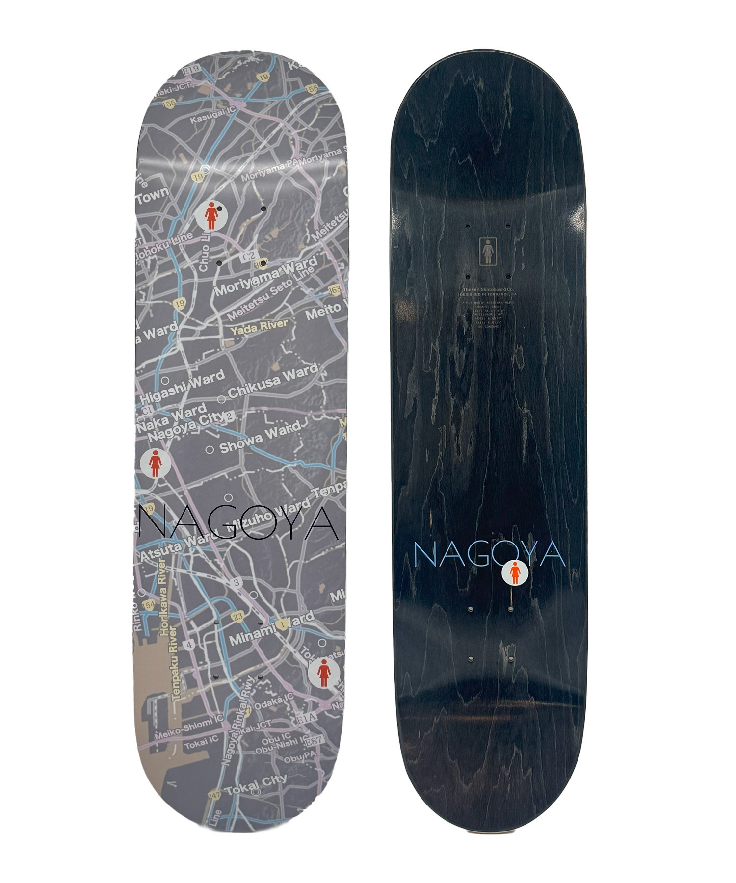 GIRL ガール スケートボード デッキ 8.0 inch MR MAPS SERIES ムラサキ