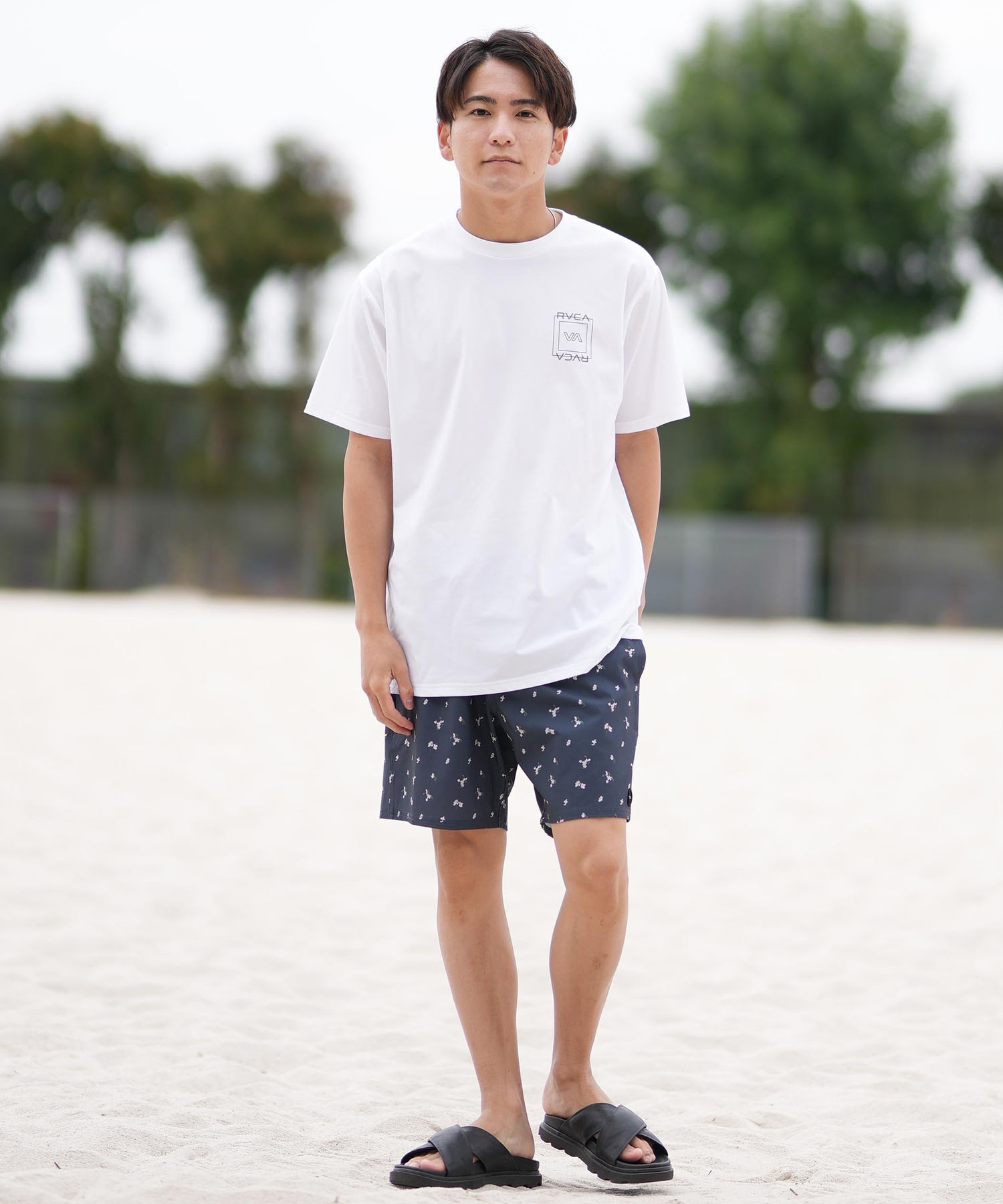 RVCA ルーカ 半袖 Tシャツ メンズ ラッシュガード 水陸両用