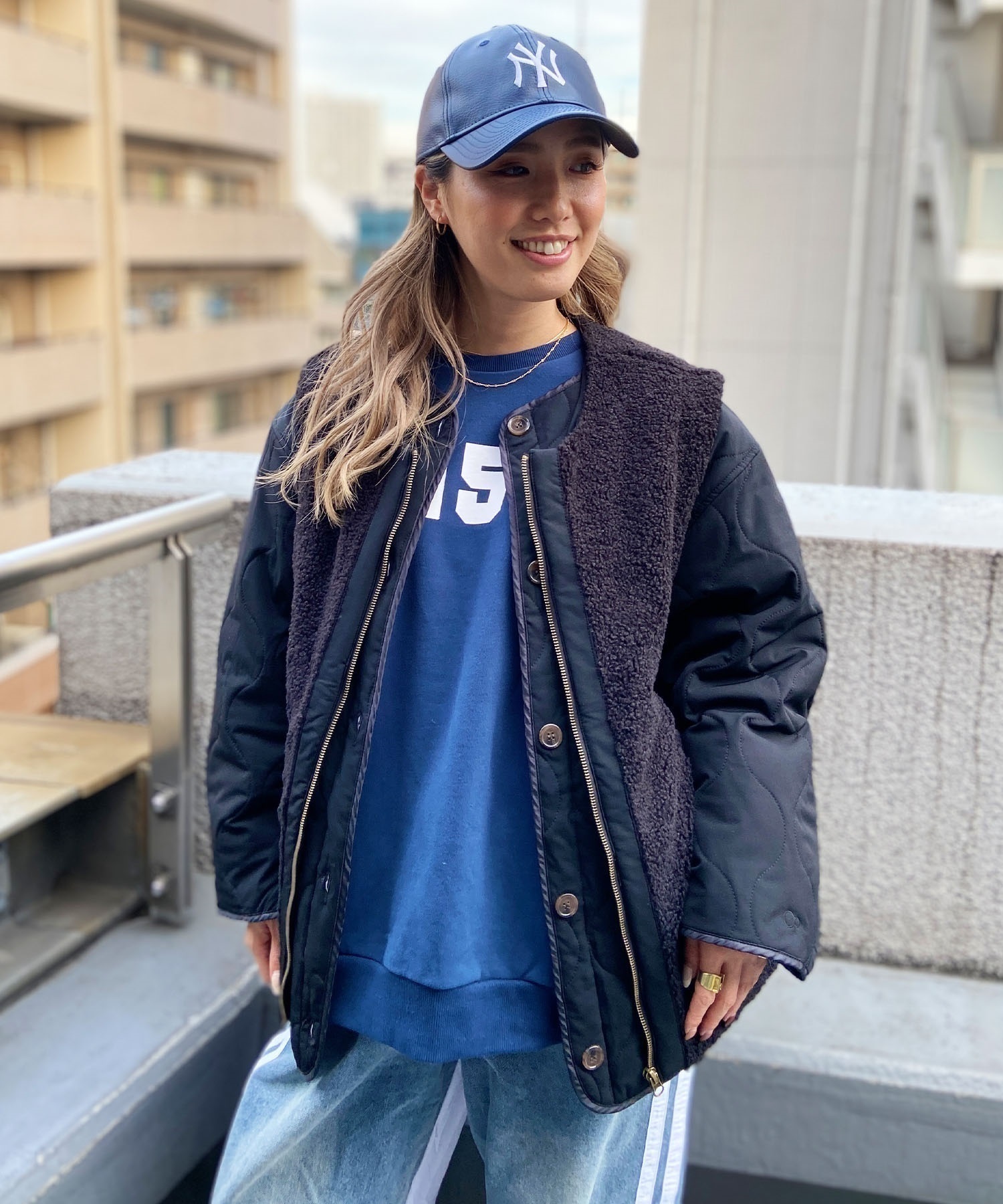 OP/オーピー 3way ボアベスト&キルティング レディース ジャケット