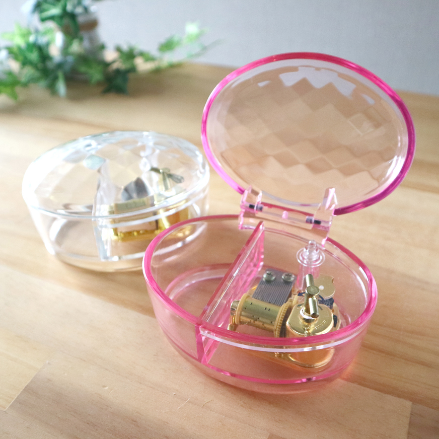 18弁】クリアシェルBOX オルゴール かわいい 人気曲 ｜株式会社