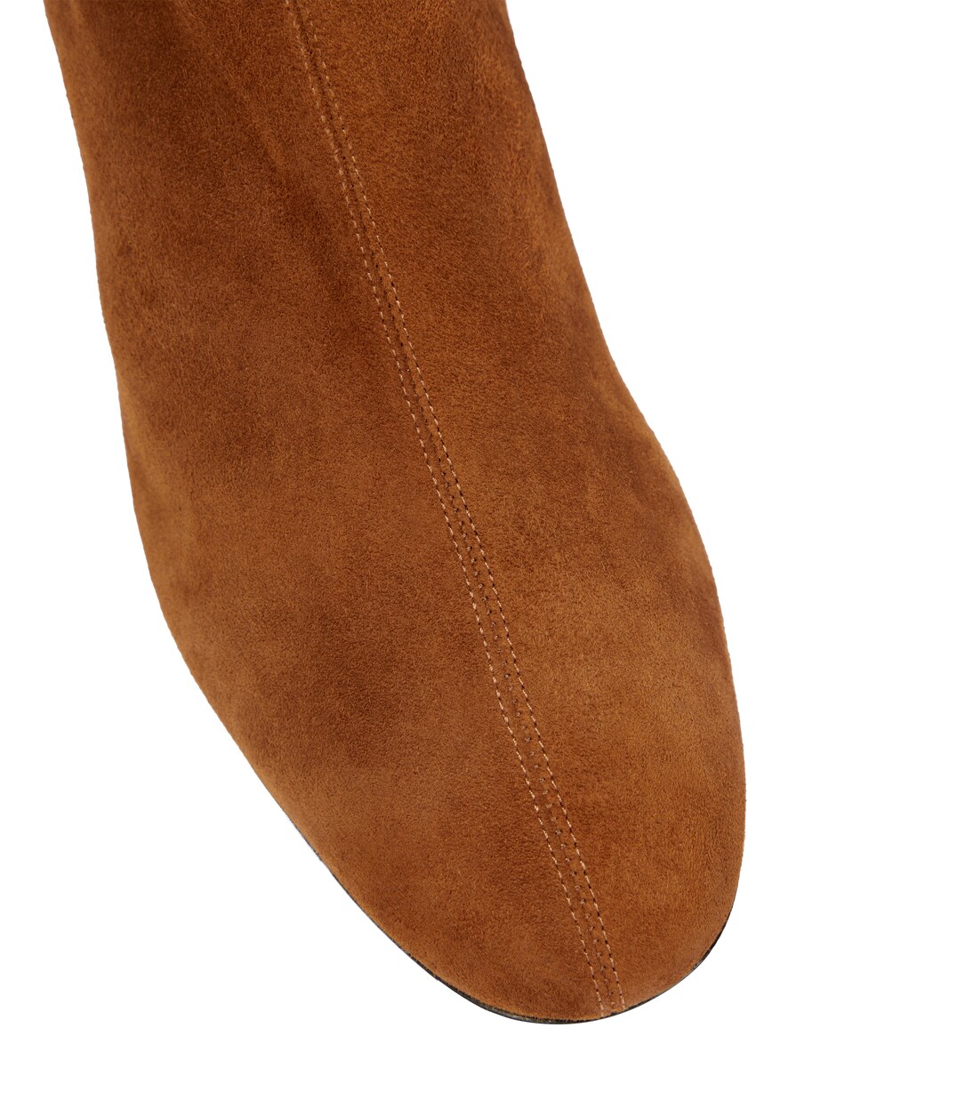 Saint Honore suede knee-high boots in brown - Aquazzura | Mytheresa