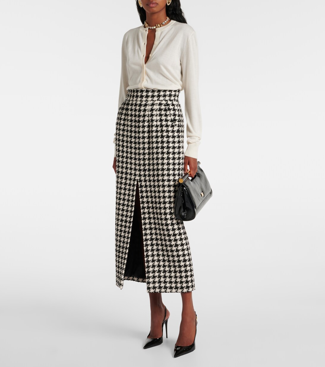 DG cashmere and silk cardigan in white - Dolce Gabbana | Mytheresa