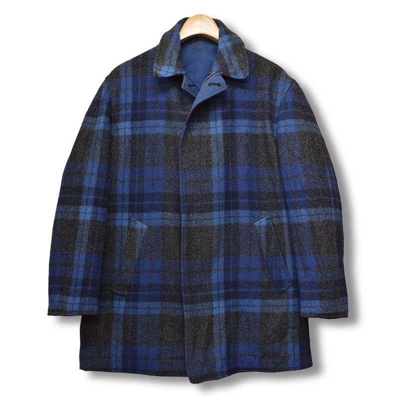 ビンテージ】【Pendleton】【ペンドルトン】【青×黒チェック