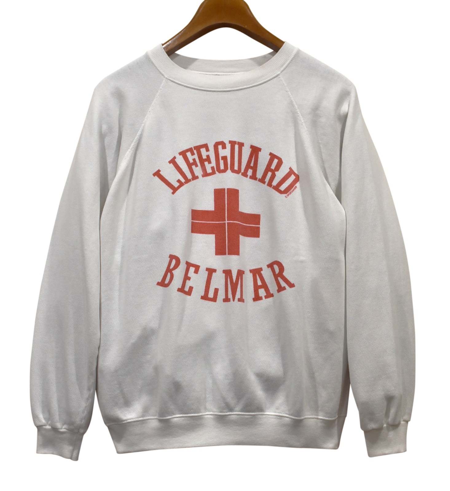 ∼90's【USA製】【ビンテージ】【Hanes】ヘインズ【白】LIFEGUARD