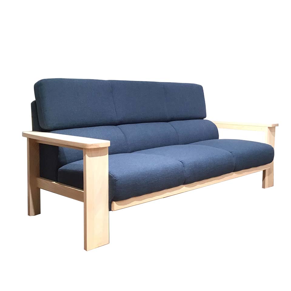 ソファNC779 3人掛け【送料・開梱設置無料】 ブルー/ナチュラル | NOCE