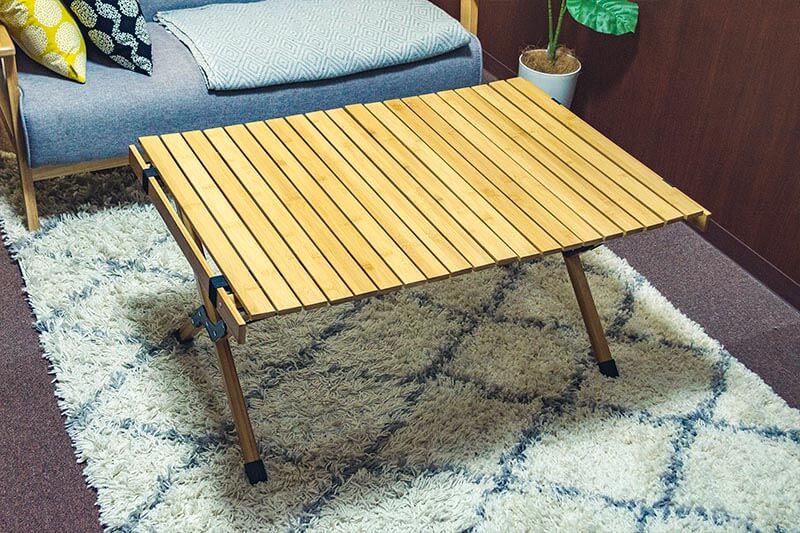 Hilander(ハイランダー) バンブーロールトップテーブル 120 Amazon.co