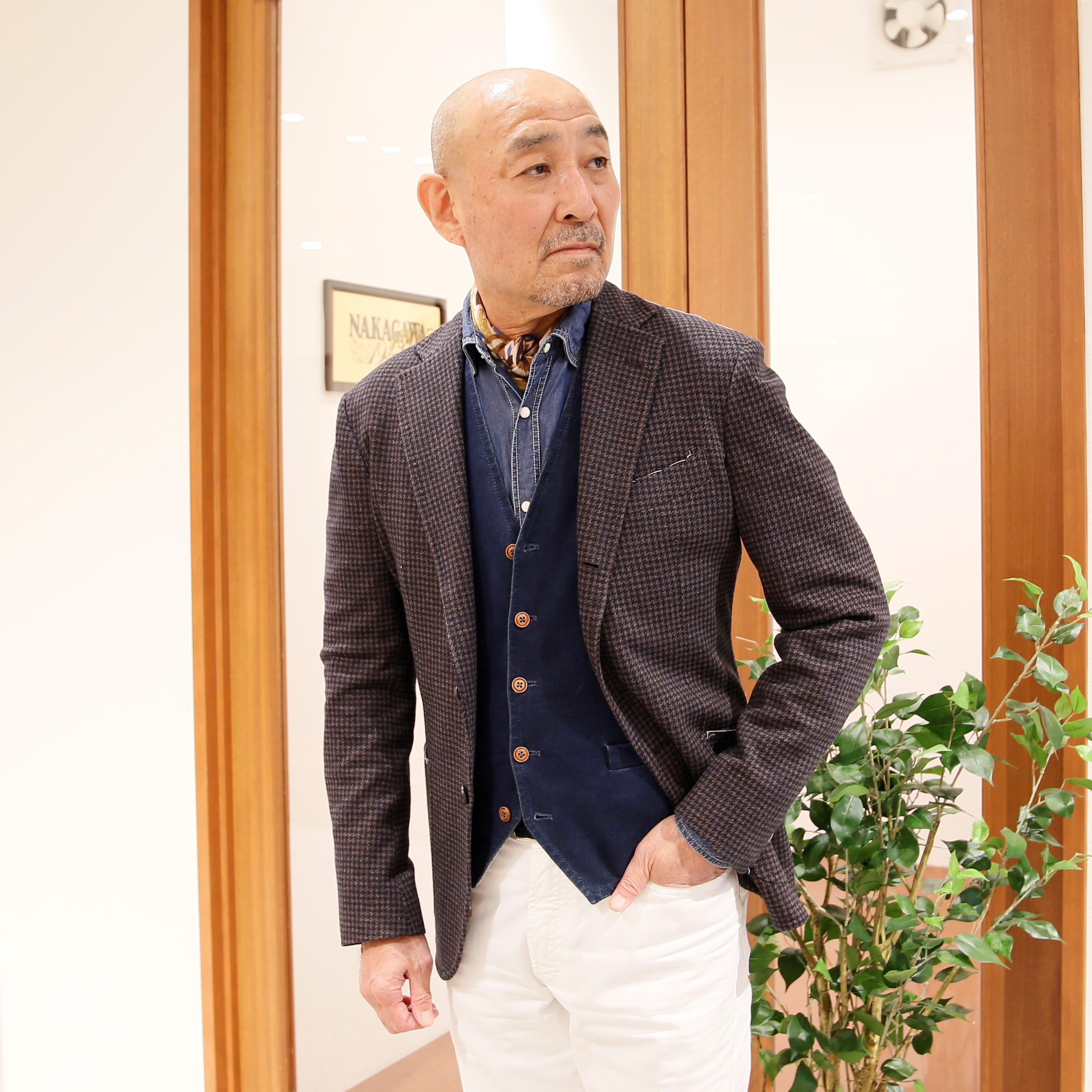 Sartorio サルトリオ [秋冬] ジャケット ハウンドトゥース 千鳥