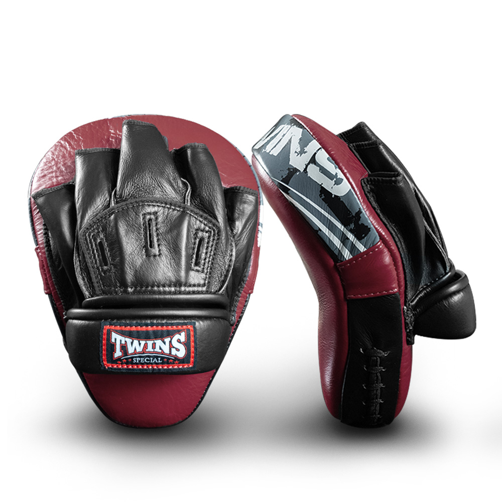 Twins Curved Punch Mitts PML10, Genuine Leather | Nak Muay Wholesale