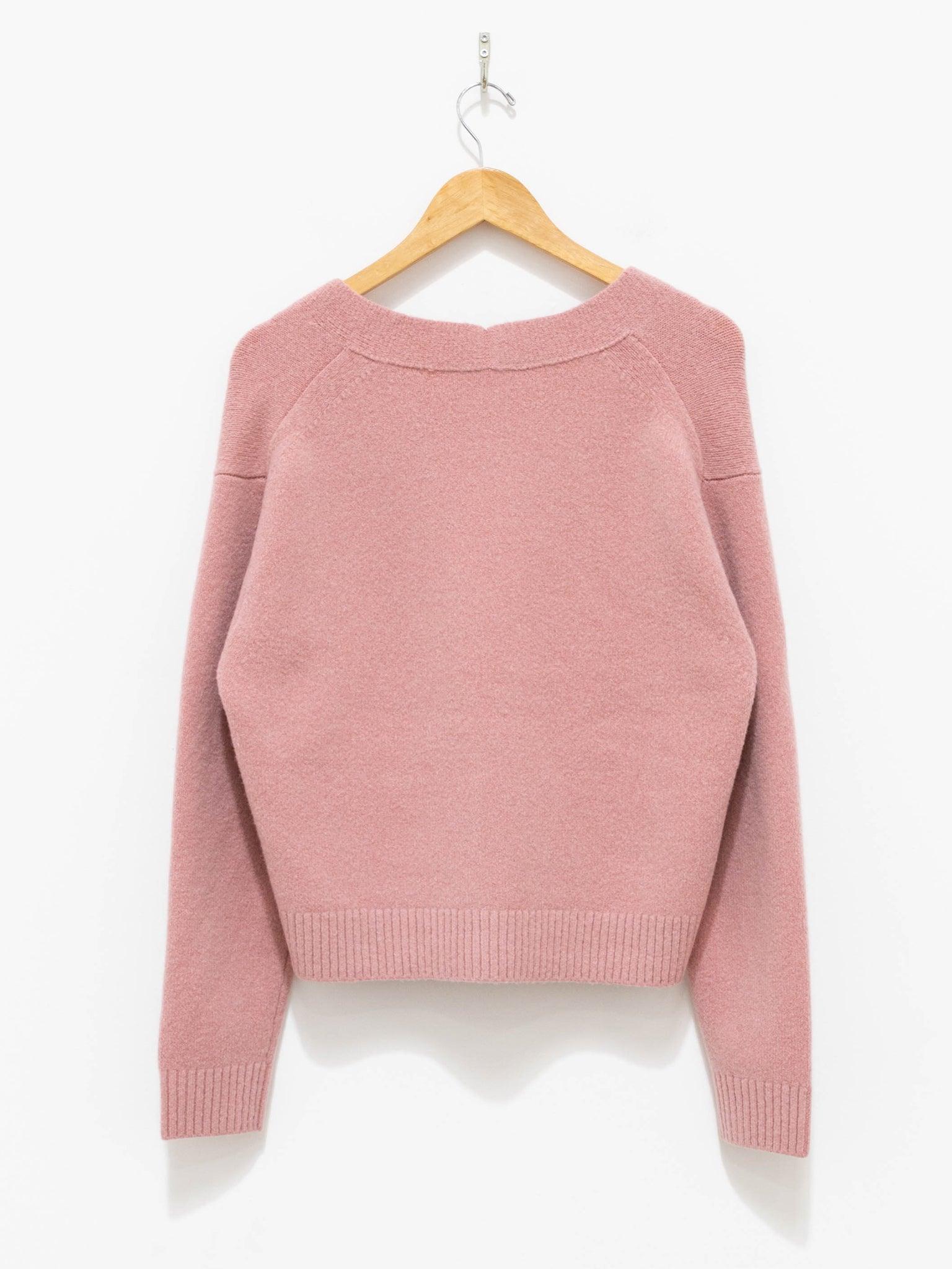 Namu Shop - Yleve Wool Boucle Short Cardigan - Pink