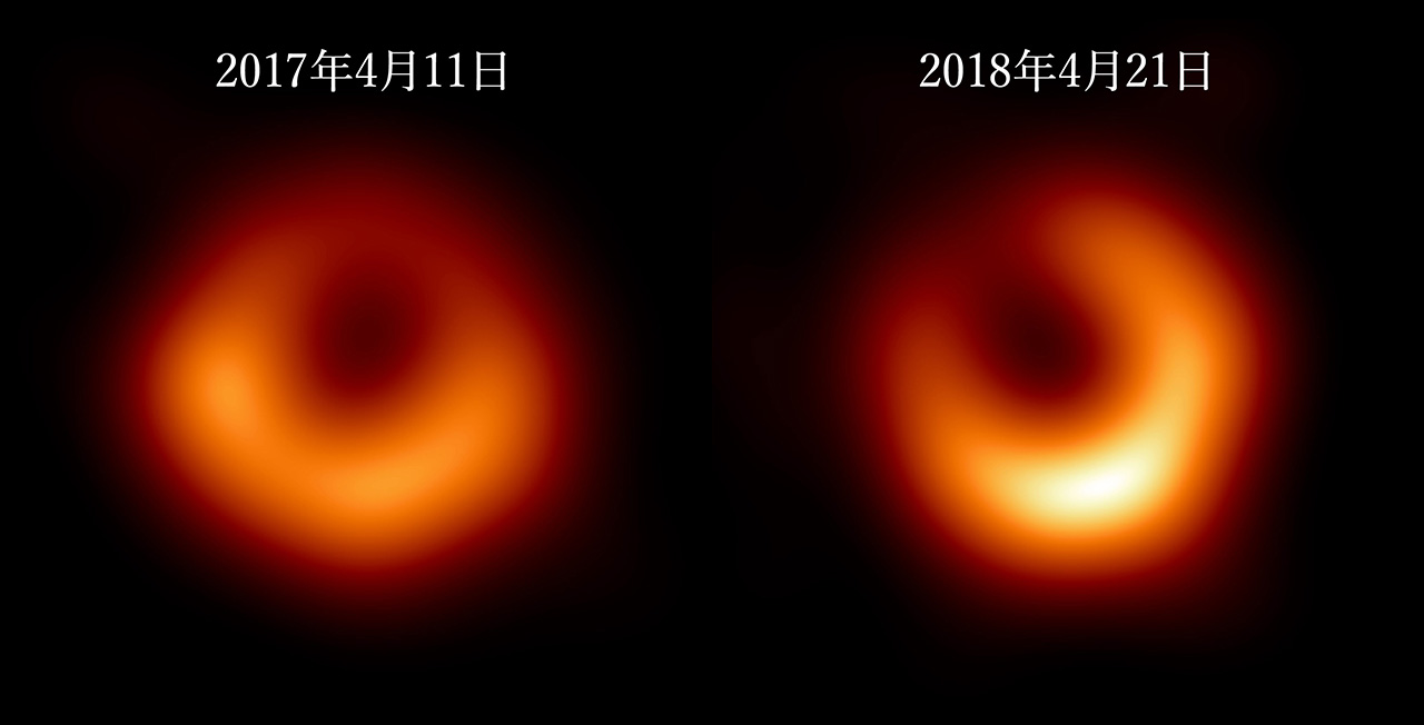 初撮影から1年後のM87ブラックホールの姿 | 国立天文台(NAOJ)