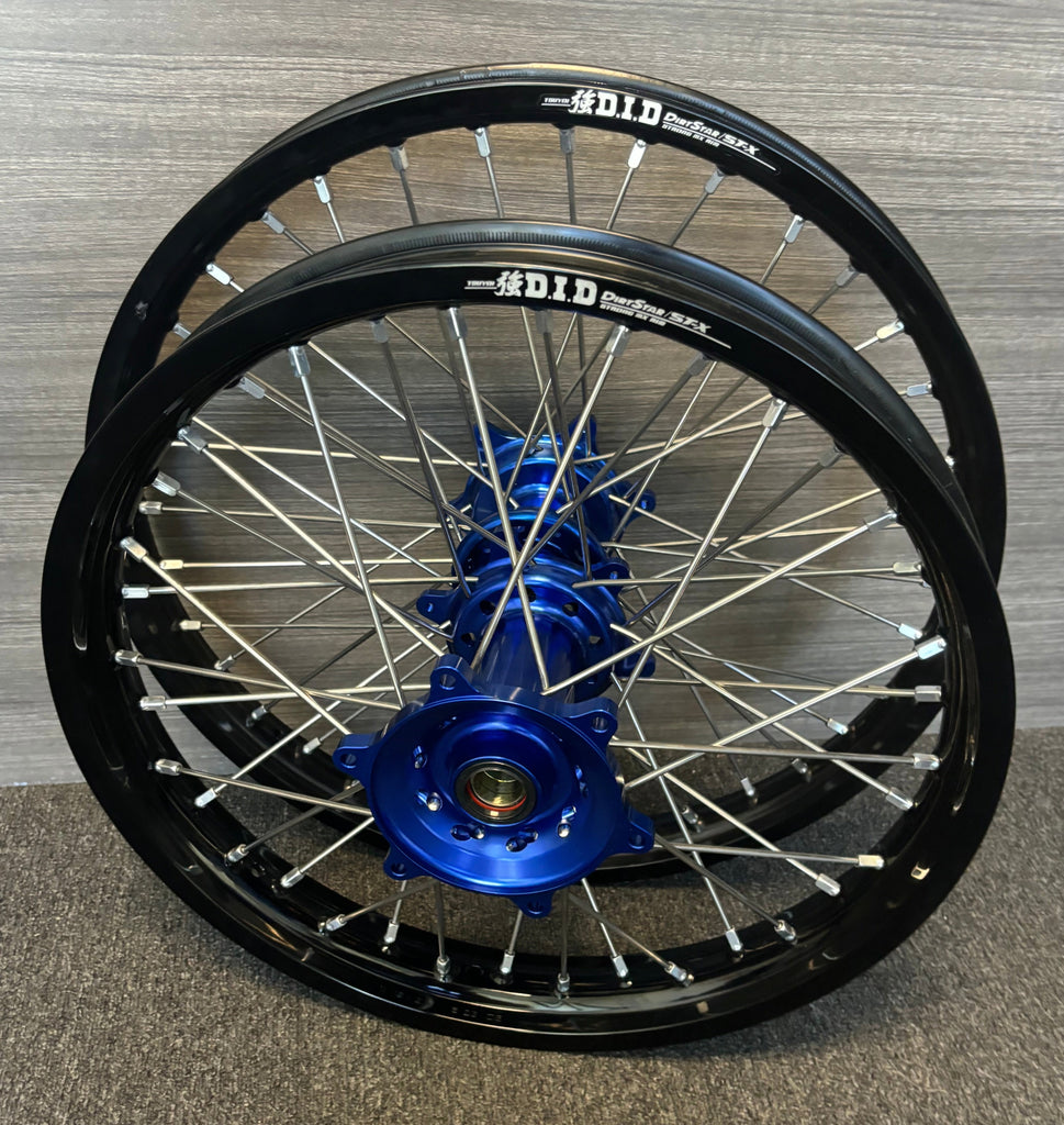 2003-2026 KTM/Husky/GasGas 125-450 Custom Wheel Set - Blue/Black